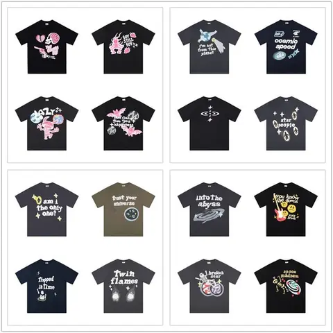 Space-Themed Graphic T-Shirt Collection