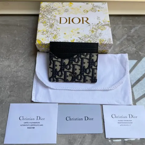 Christian Dior Oblique Print Card Holder