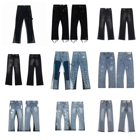 Collection of Distressed and Patchwork Denim Jeans