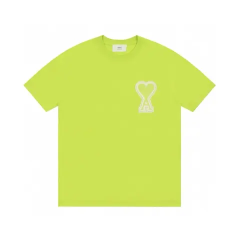 Ariu Neon Green Heart Logo T-Shirt