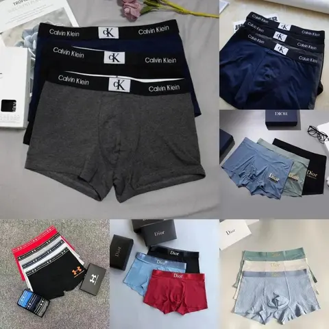 Calvin Klein, Dior, and Under Armour Men's Boxer Briefs Collection