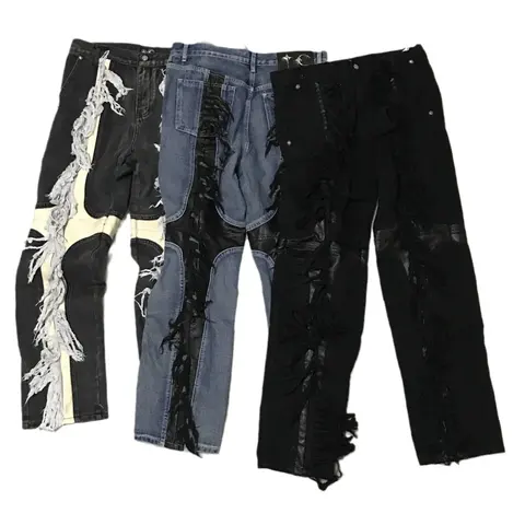 Distressed Denim Pants Collection