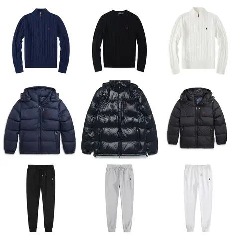 Ralph Lauren Collection - Cable Knit Sweaters, Puffer Jackets, and Sweatpants