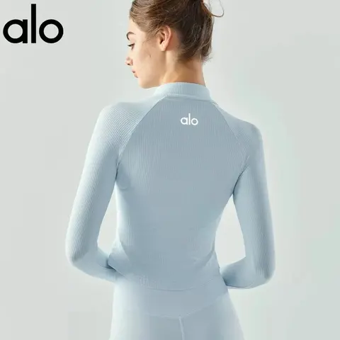 alo Yoga Ribbed Long Sleeve Top