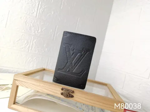Louis Vuitton Black Leather Wallet
