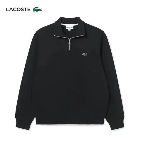 Lacoste Black Half-Zip Sweatshirt