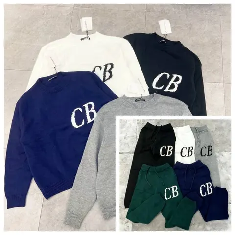 CB Logo Knit Sweaters and Sweatpants Collection