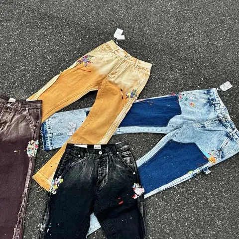 Gallery Denim Paint-Splatter Jeans Collection