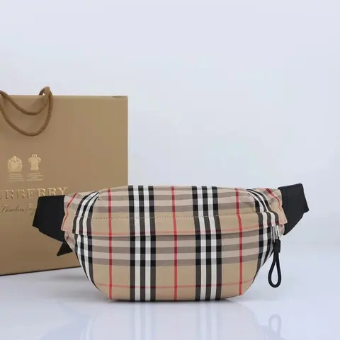 Burberry Check Pattern Waist Bag