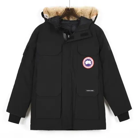 Canada Goose Black Parka with Fur Trim Hood