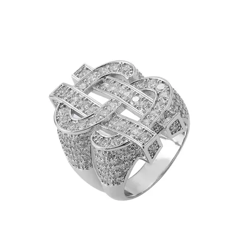 Diamond Dollar Sign Ring