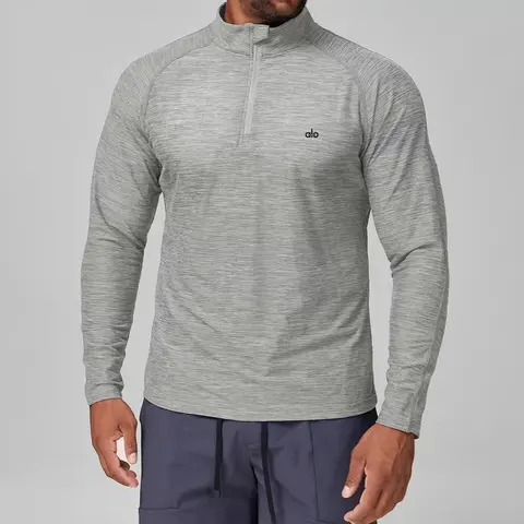 alo Yoga Men's Quarter-Zip Performance Long Sleeve Shirt