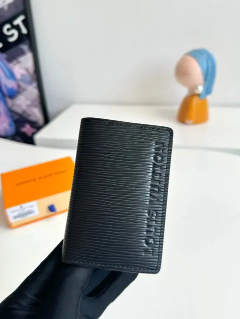 Louis Vuitton Black Epi Leather Card Holder