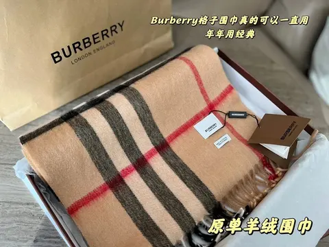 Burberry Classic Check Cashmere Scarf