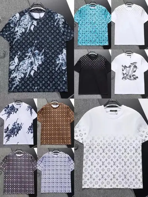 Louis Vuitton Monogram Pattern T-Shirts Collection
