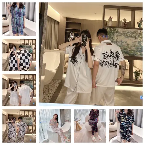 White Short Sleeve Pajama Set