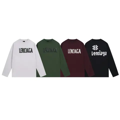 Balenciaga Logo Long Sleeve T-Shirts Collection