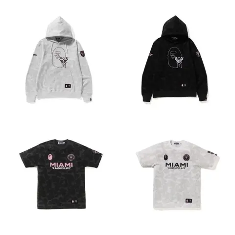 A Bathing Ape x Miami Collection Hoodies and T-Shirts
