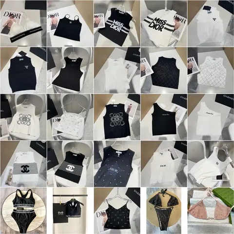 Dior and Miss Dior Women's Fashion Tank Tops and Swimwear Collection