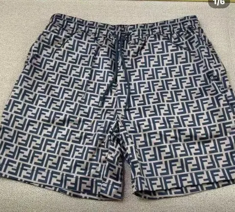 Fendi FF Logo Print Swim Shorts