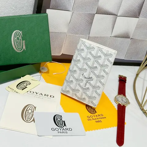 Goyard Paris Wallet with Authentic Packaging and Accessories