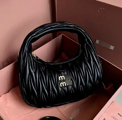 Miu Miu Black Quilted Leather Shoulder Bag