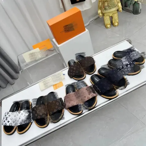 Louis Vuitton Monogram Slide Sandals Collection