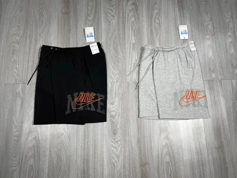 Nike Drawstring Shorts - Black and Gray