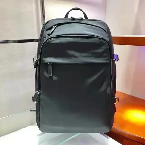Black Leather Backpack