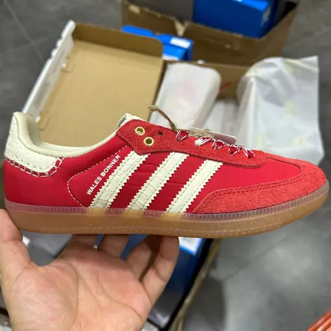 Adidas Wales Bonner Red Suede Sneakers