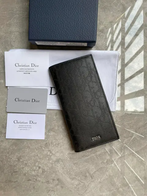 Christian Dior Black Leather Wallet
