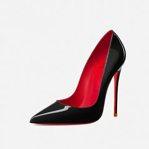 Christian Louboutin Black Patent Leather Pigalle Pump