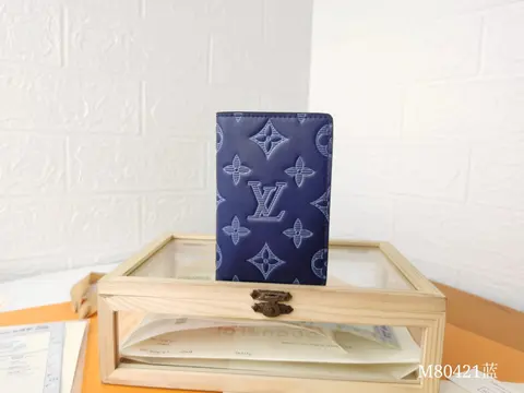 Louis Vuitton Monogram Wallet M80421 Blue