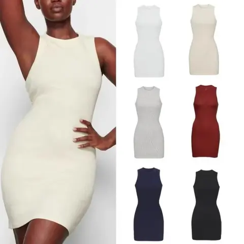 Summer Sleeveless Bodycon Mini Dress - Kim Kardashian Style