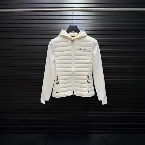 Columbia White Hooded Puffer Jacket