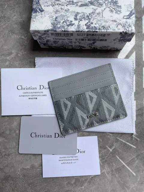 Christian Dior Oblique Print Card Holder