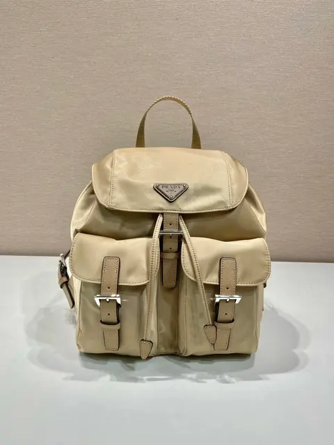 Prada Nylon Backpack with Triangular Logo