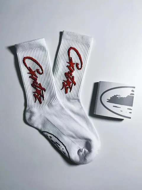 Cactus Jack White Crew Socks