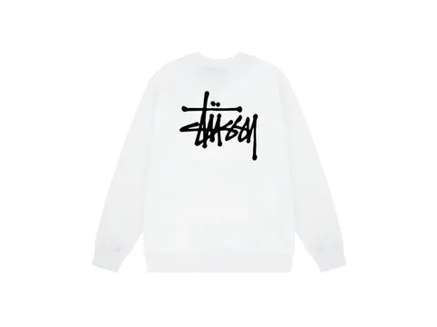 Stussy White Crewneck Sweatshirt