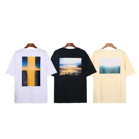 Abstract Landscape Print T-Shirt Collection
