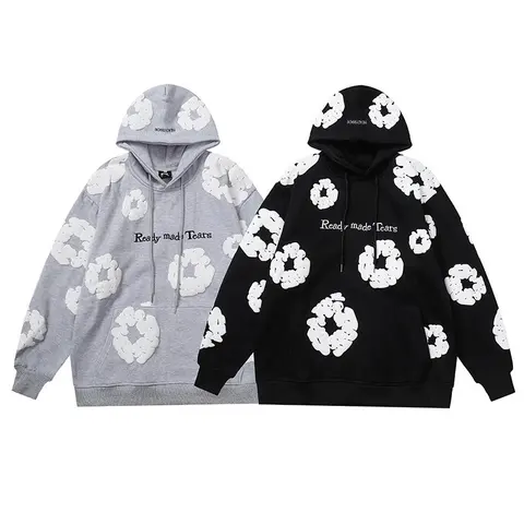 BOWL&FISH Ready-made Tears Hoodie