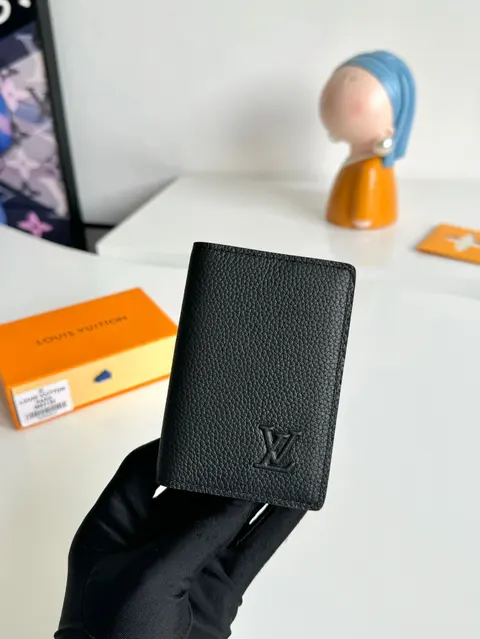 Louis Vuitton Black Leather Card Holder