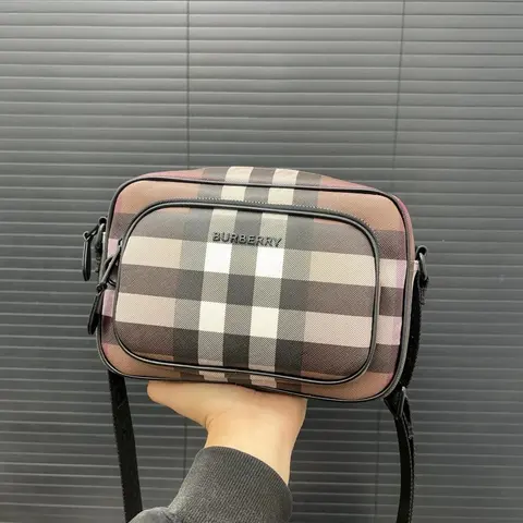 Burberry Check Pattern Crossbody Bag