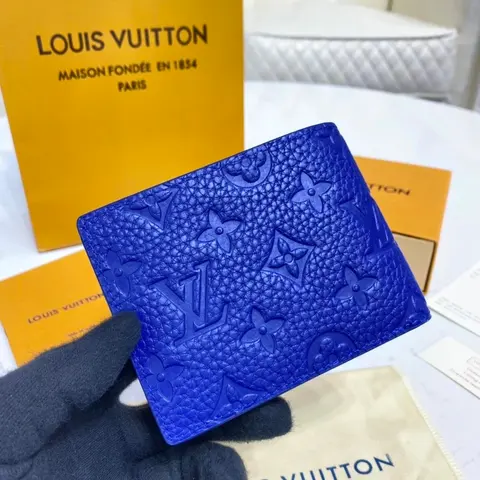 Louis Vuitton Monogram Empreinte Wallet in Blue