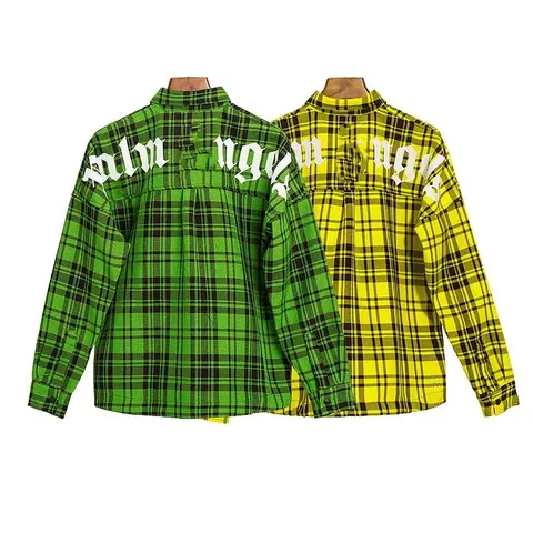 Manga Plaid Long Sleeve Shirts