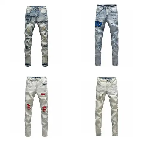 Miri Jeans Collection - Distressed Ripped Denim Pants