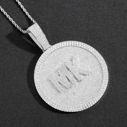 Diamond-Encrusted Dollar Sign Pendant Necklace