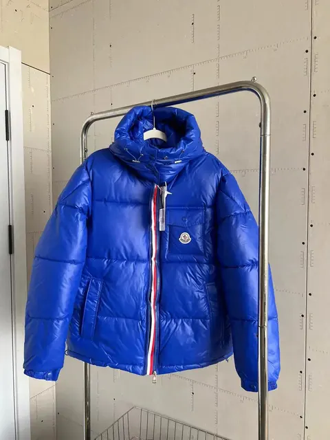 Moncler Blue Quilted Down Jacket