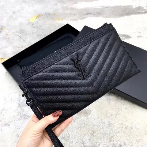 Saint Laurent Monogram Quilted Clutch