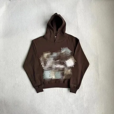 Kick Game Abstract Print Hoodie